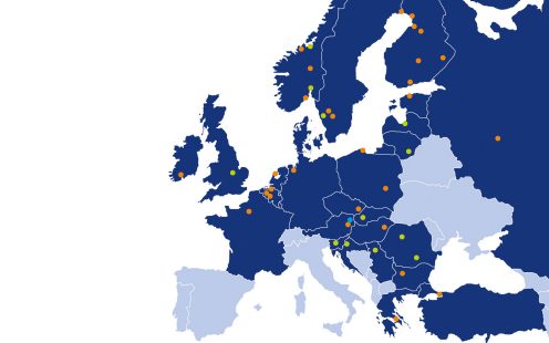 Pipelife map of companies across europe