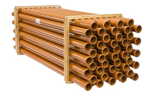 PVC Red-brown socket pipe