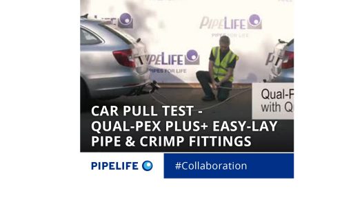 Car Pull Test - Qual-Pex Plus+ Easy-Lay Pipe & Crimp Fitting