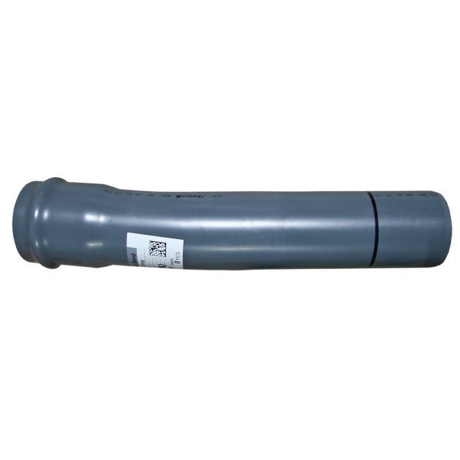 PVC pressure bend 5deg greyblue