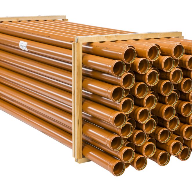 PVC Red-brown socket pipe