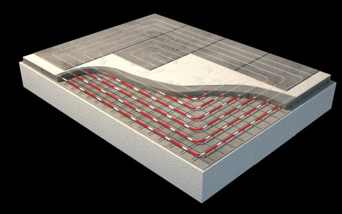 Underfloor Heating Floor Cut out 