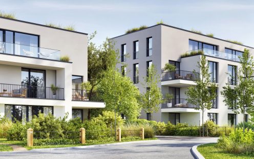 Modern residential buildings